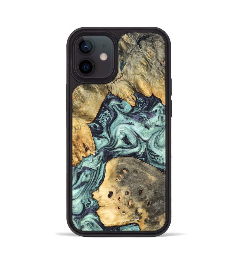 iPhone 12 Wood Phone Case - Marcus (Green, 823697)