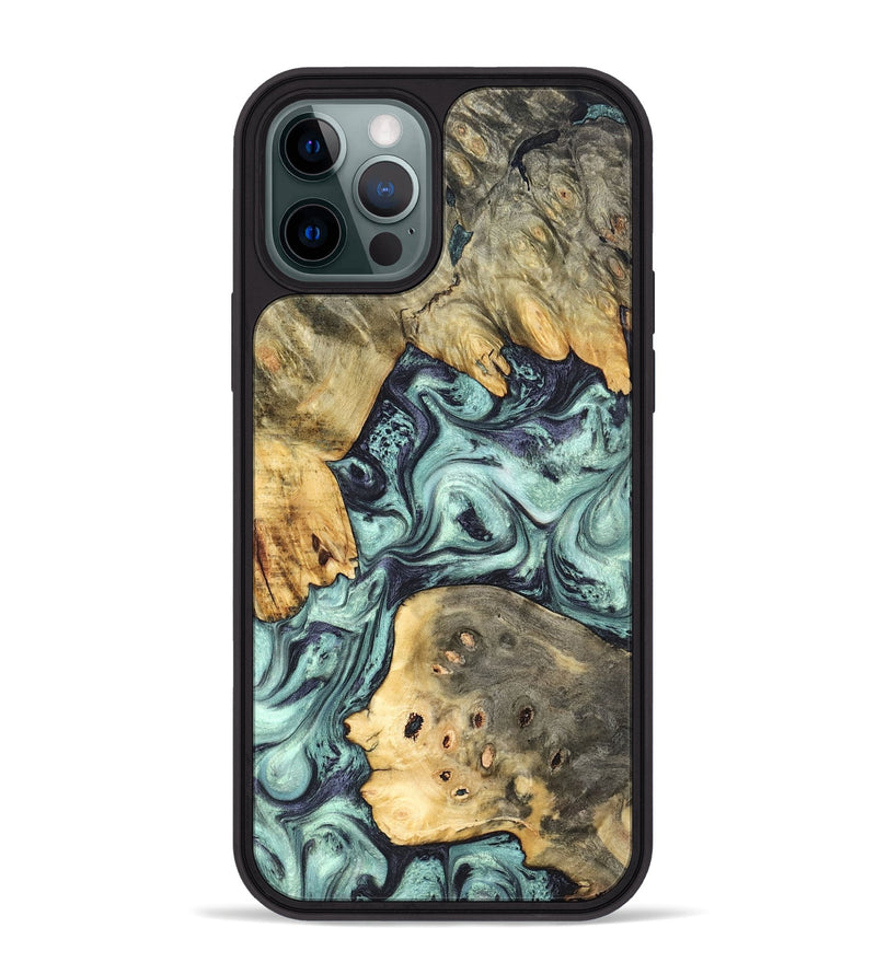 iPhone 12 Pro Max Wood Phone Case - Marcus (Green, 823697)