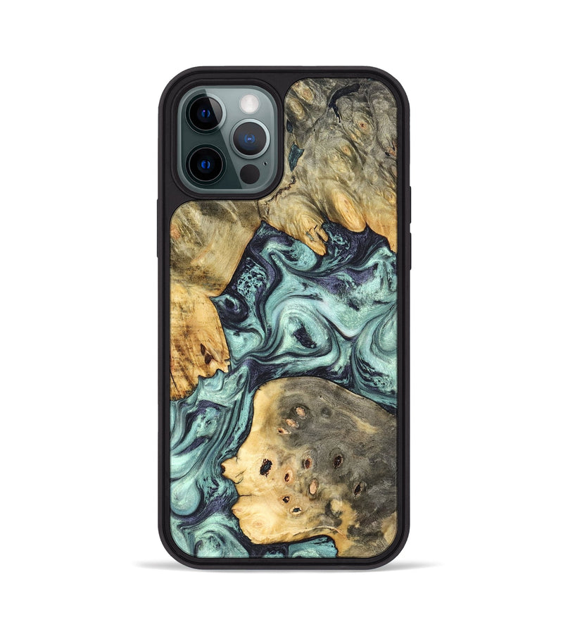 iPhone 12 Pro Wood Phone Case - Marcus (Green, 823697)