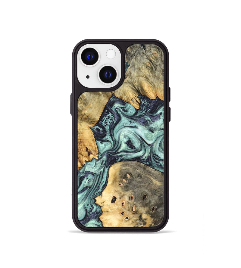 iPhone 13 mini Wood Phone Case - Marcus (Green, 823697)