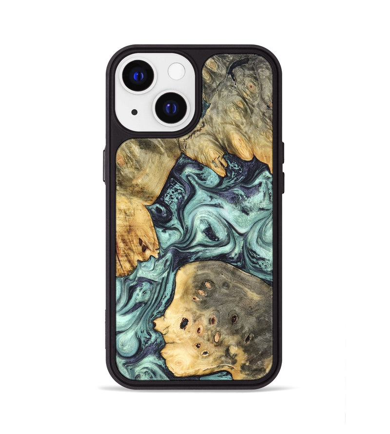 iPhone 13 Wood Phone Case - Marcus (Green, 823697)