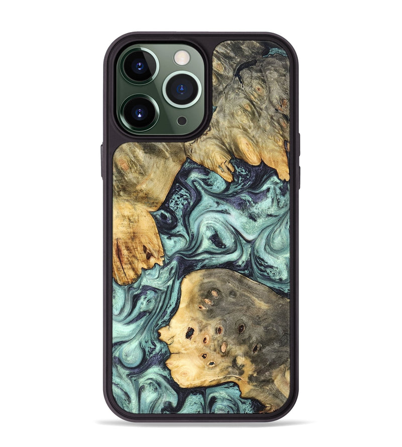 iPhone 13 Pro Max Wood Phone Case - Marcus (Green, 823697)