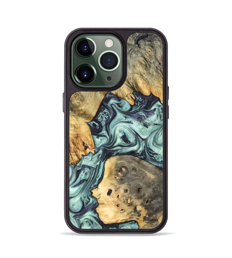 iPhone 13 Pro Wood Phone Case - Marcus (Green, 823697)