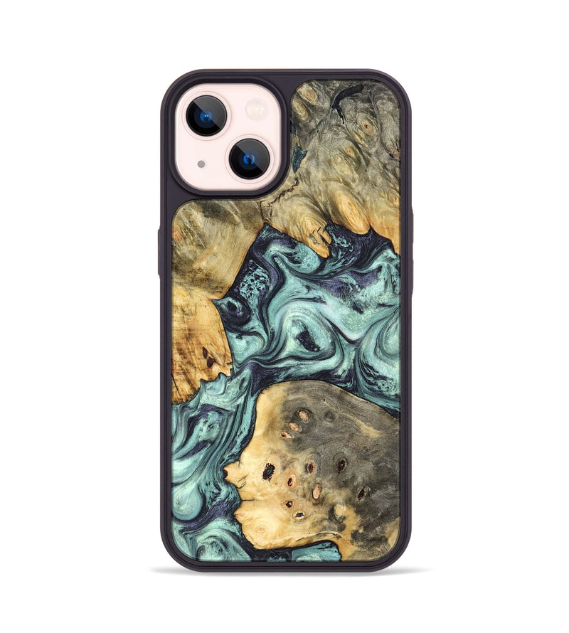 iPhone 14 Wood Phone Case - Marcus (Green, 823697)