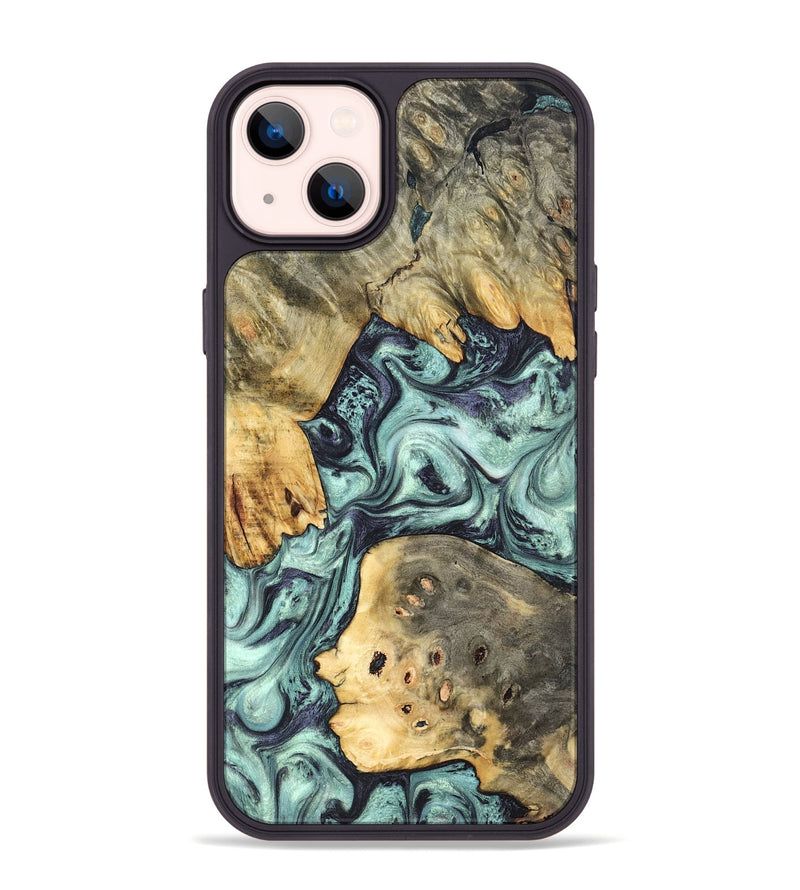 iPhone 14 Plus Wood Phone Case - Marcus (Green, 823697)