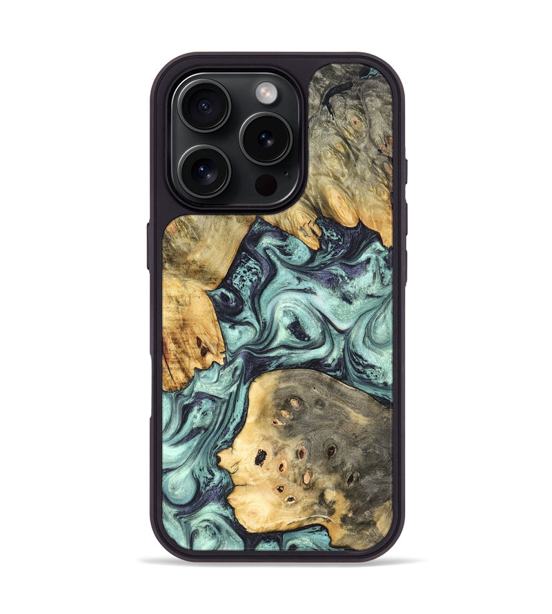 iPhone 16 Pro Wood Phone Case - Marcus (Green, 823697)