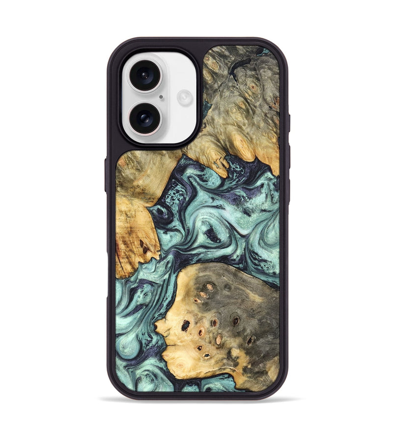 iPhone 17 Wood Phone Case - Marcus (Green, 823697)