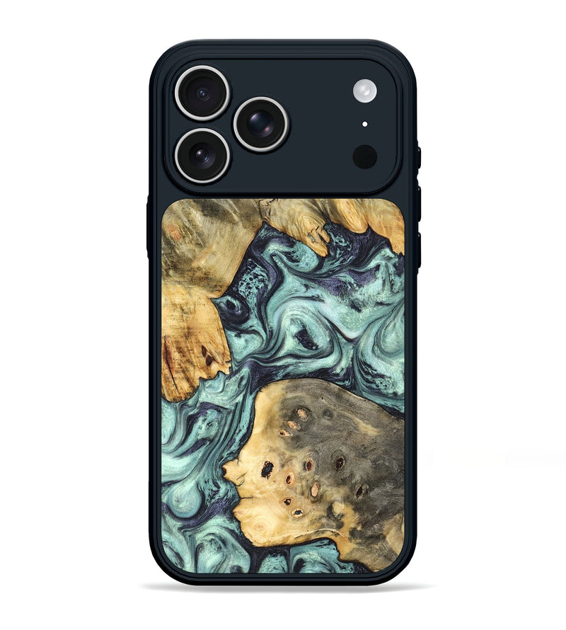 iPhone 17 Pro Max Wood Phone Case - Marcus (Green, 823697)