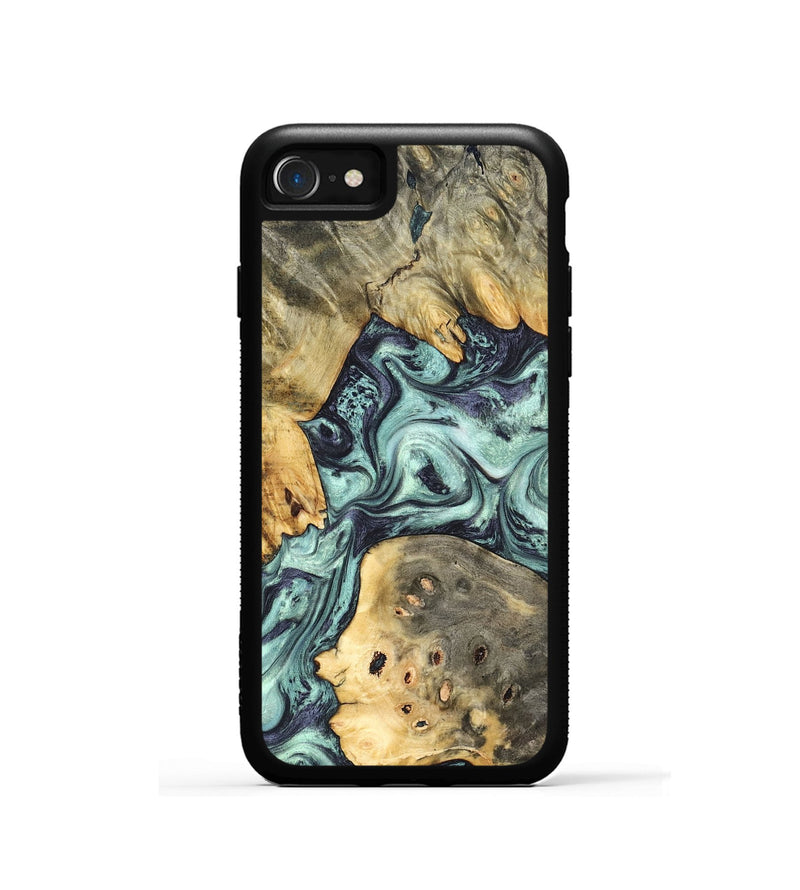 iPhone SE Wood Phone Case - Marcus (Green, 823697)