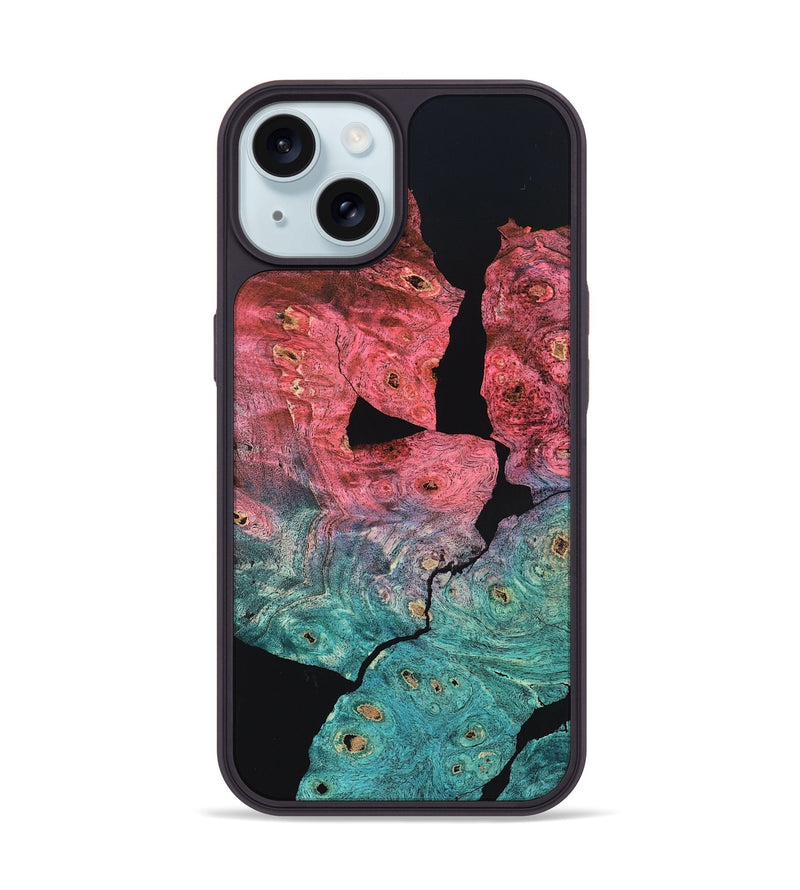 iPhone 15 Wood Phone Case - Kaycee (Wood Burl, 823698)
