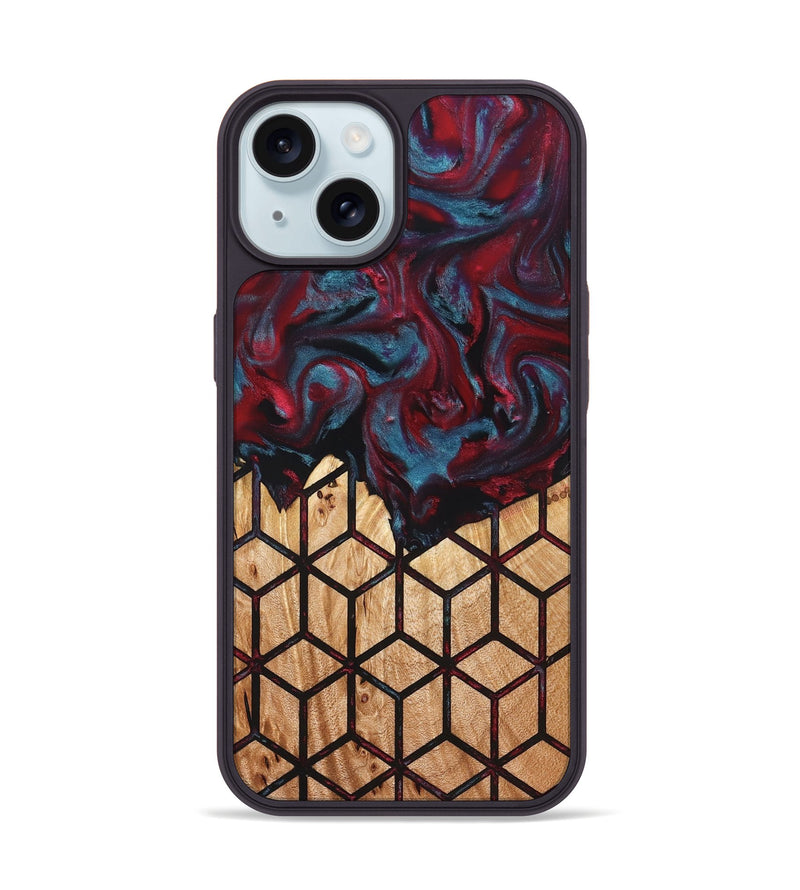 iPhone 15 Wood Phone Case - Randell (Pattern, 823700)