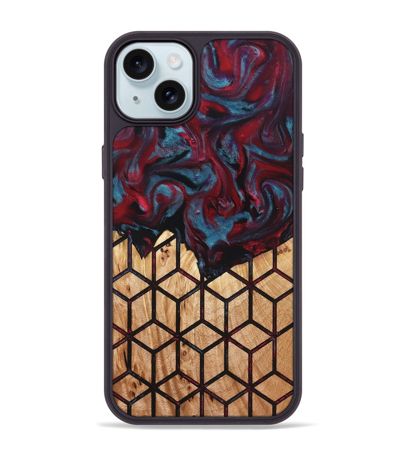 iPhone 15 Plus Wood Phone Case - Randell (Pattern, 823700)