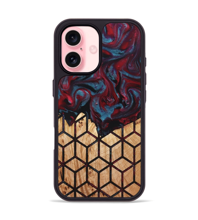 iPhone 16 Wood Phone Case - Randell (Pattern, 823700)
