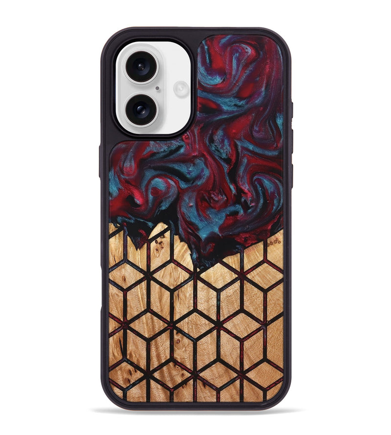 iPhone 16 Plus Wood Phone Case - Randell (Pattern, 823700)