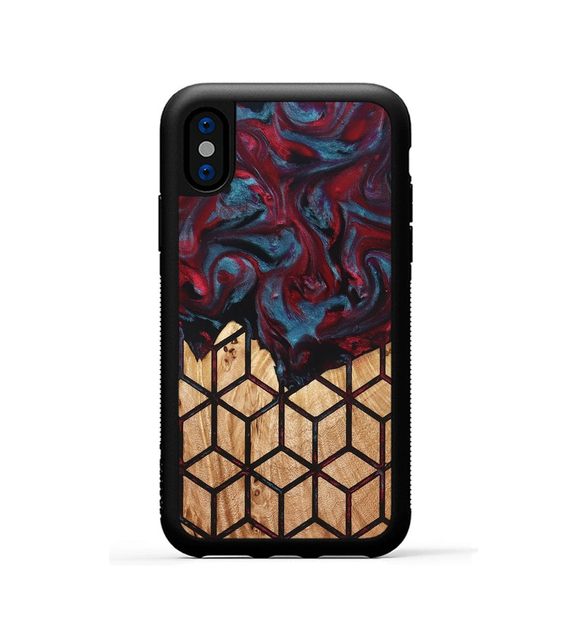 iPhone Xs Wood Phone Case - Randell (Pattern, 823700)