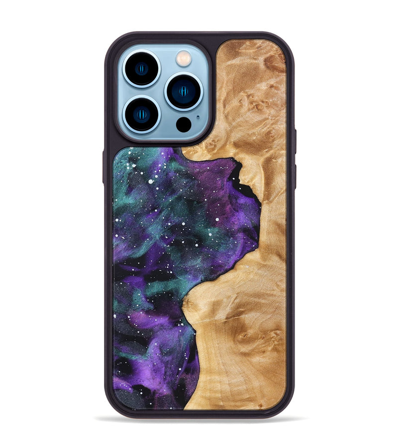 iPhone 14 Pro Max Wood Phone Case - Ocean (Cosmos, 823707)