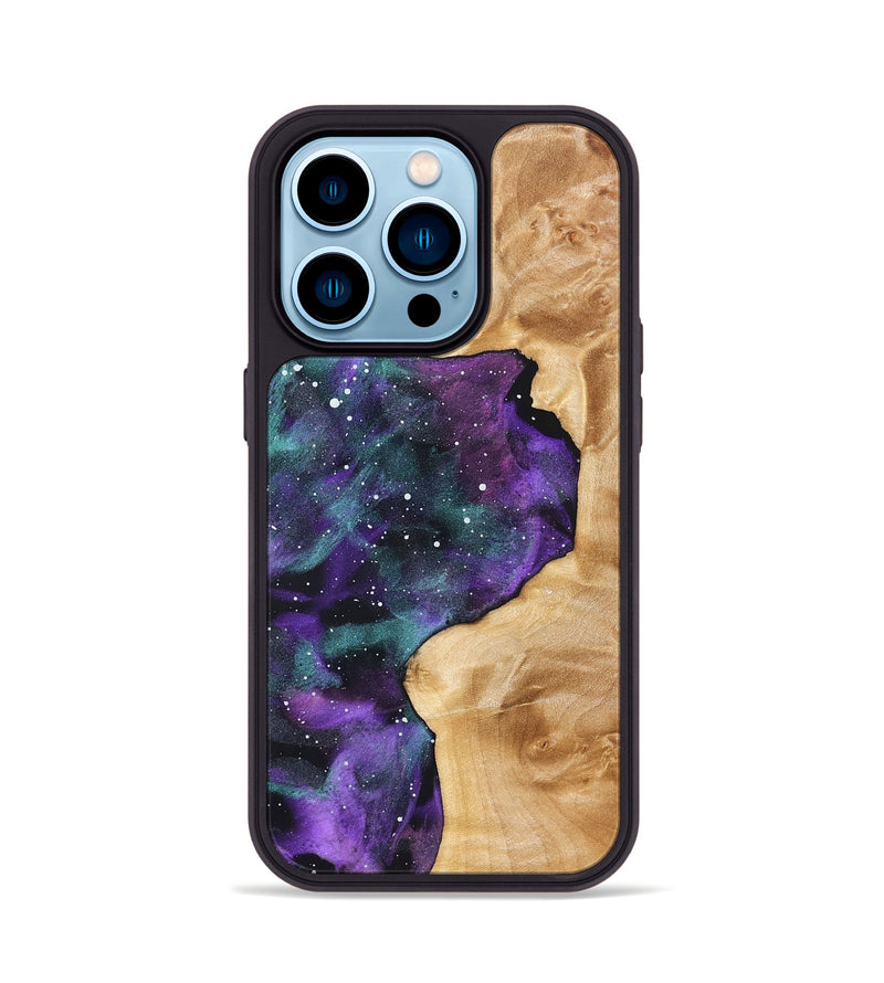iPhone 14 Pro Wood Phone Case - Ocean (Cosmos, 823707)