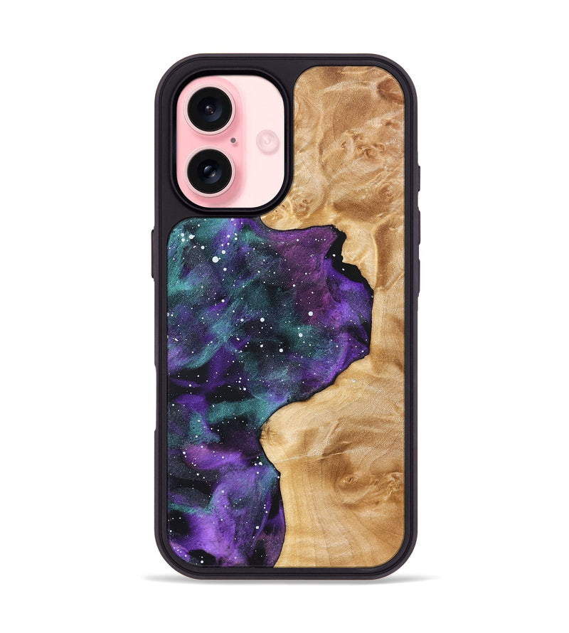 iPhone 16 Wood Phone Case - Ocean (Cosmos, 823707)