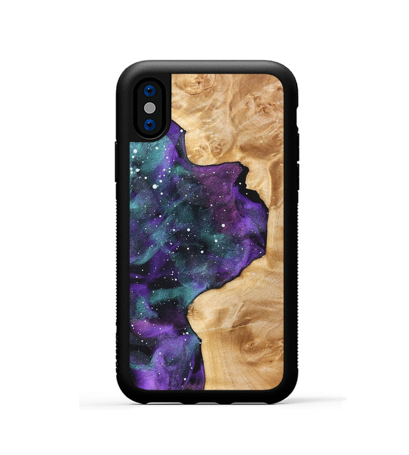 iPhone Xs Wood Phone Case - Ocean (Cosmos, 823707)