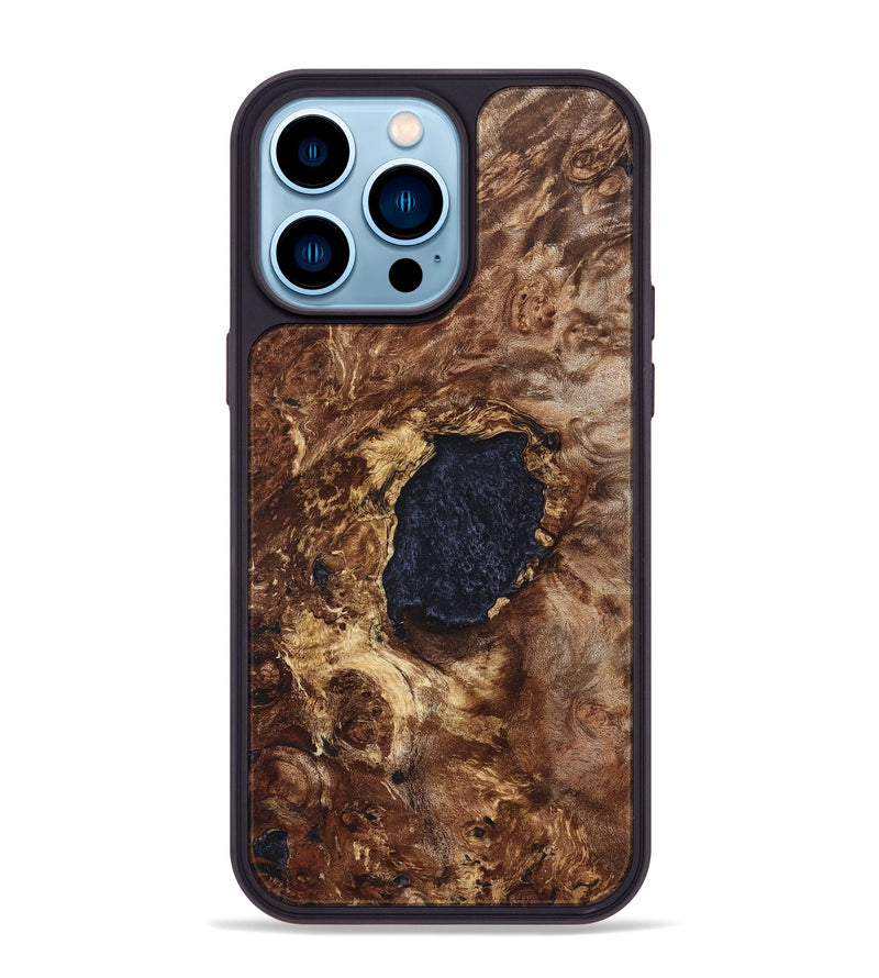 iPhone 14 Pro Max Wood Phone Case - Lesley (Wood Burl, 823710)