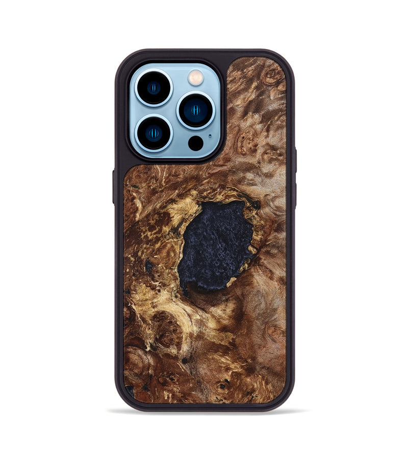iPhone 14 Pro Wood Phone Case - Lesley (Wood Burl, 823710)