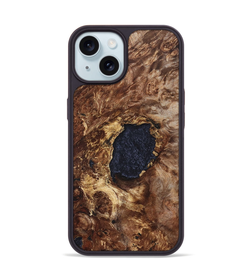 iPhone 15 Wood Phone Case - Lesley (Wood Burl, 823710)