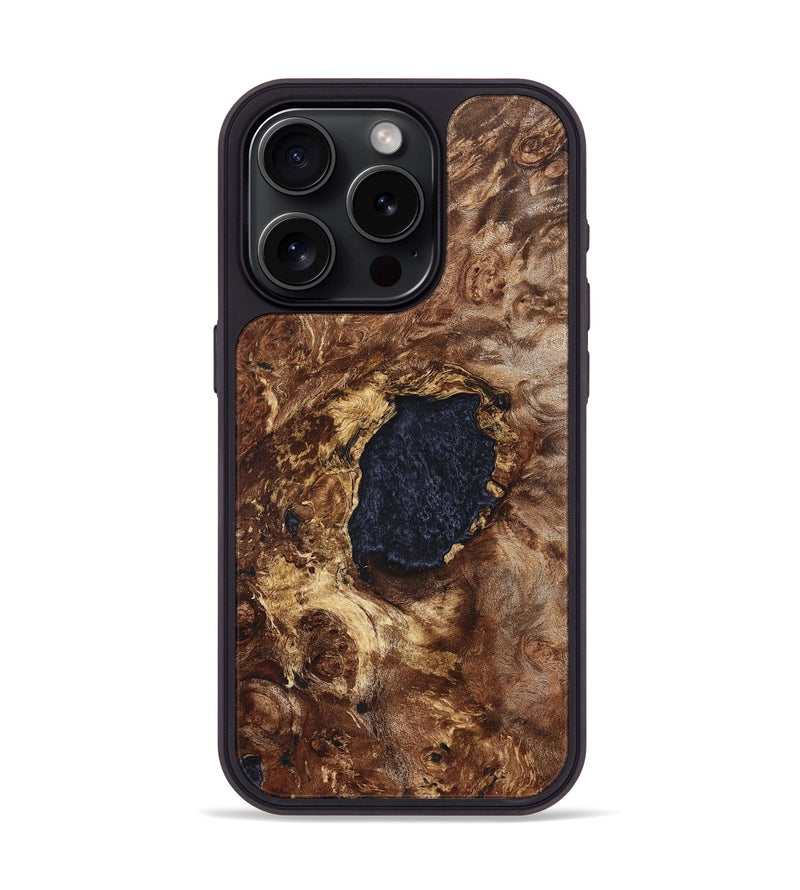iPhone 15 Pro Wood Phone Case - Lesley (Wood Burl, 823710)