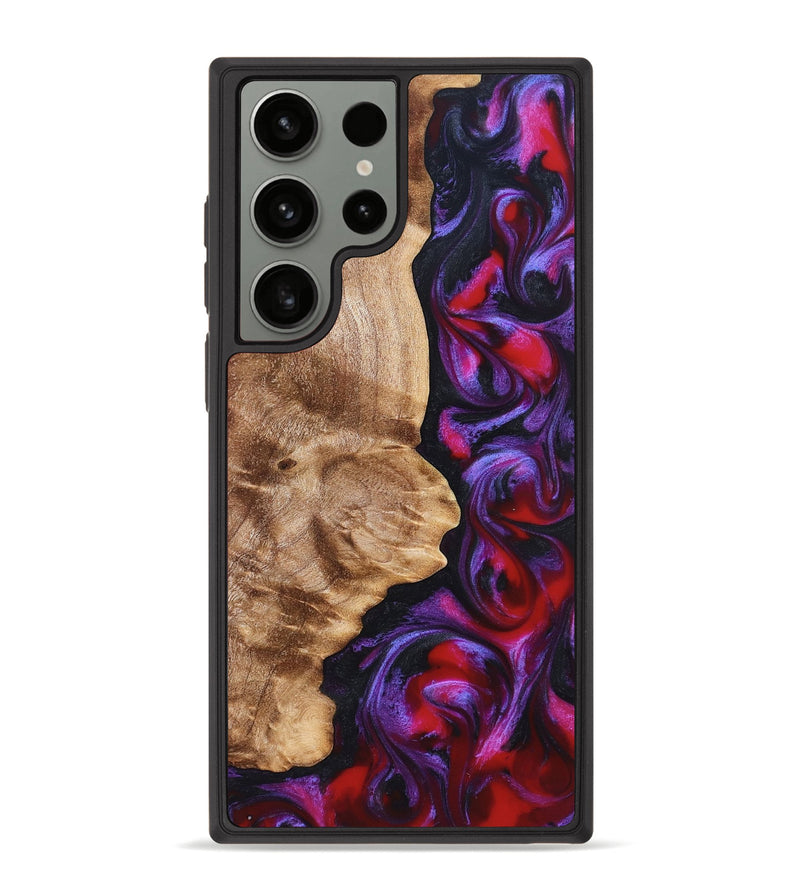 Galaxy S23 Ultra Wood Phone Case - Zyair (Red, 823715)