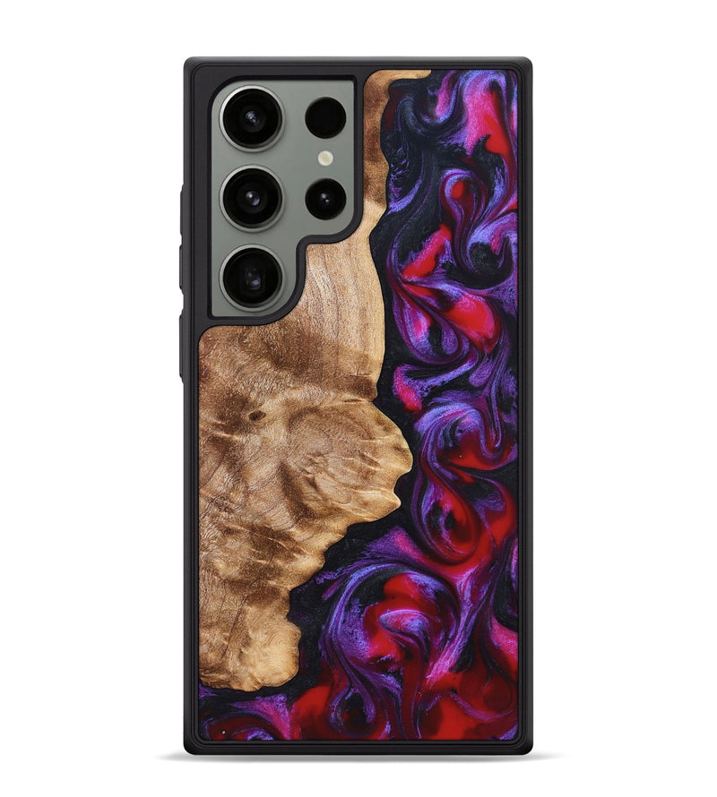 Galaxy S24 Ultra Wood Phone Case - Zyair (Red, 823715)