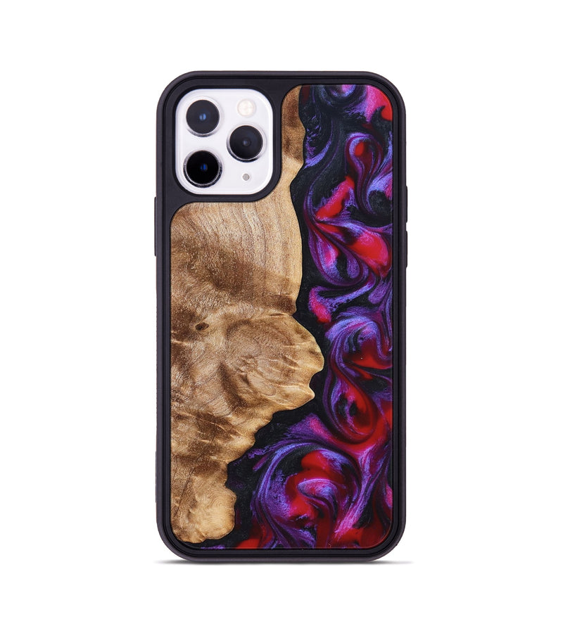 iPhone 11 Pro Wood Phone Case - Zyair (Red, 823715)
