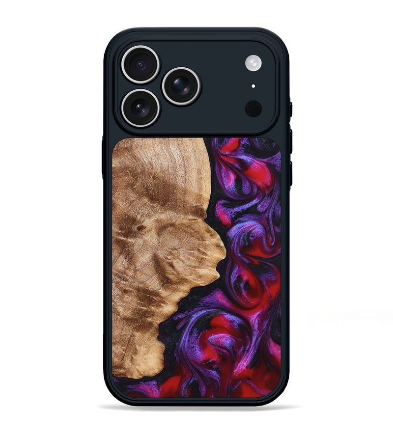 iPhone 17 Pro Max Wood Phone Case - Zyair (Red, 823715)