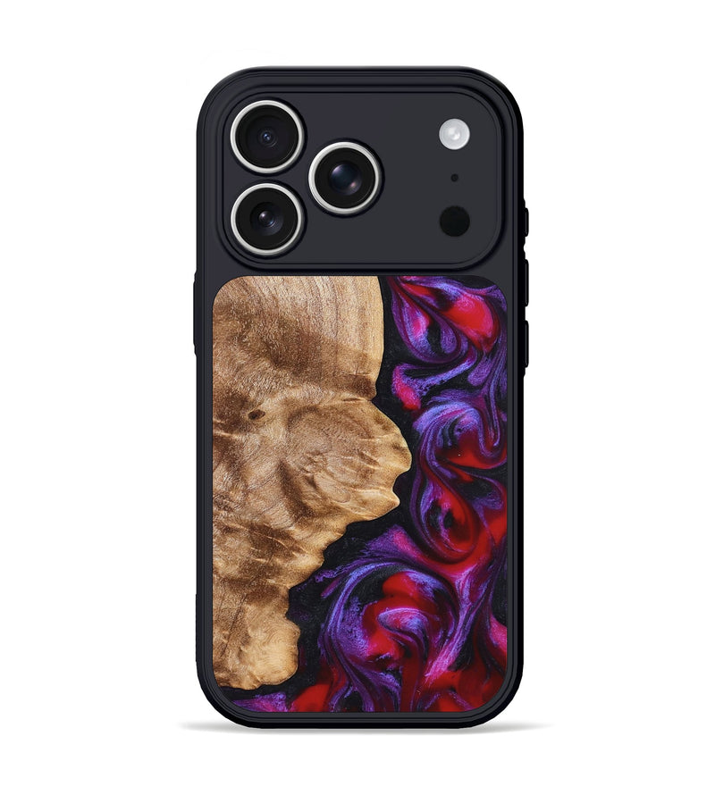 iPhone 17 Pro Wood Phone Case - Zyair (Red, 823715)