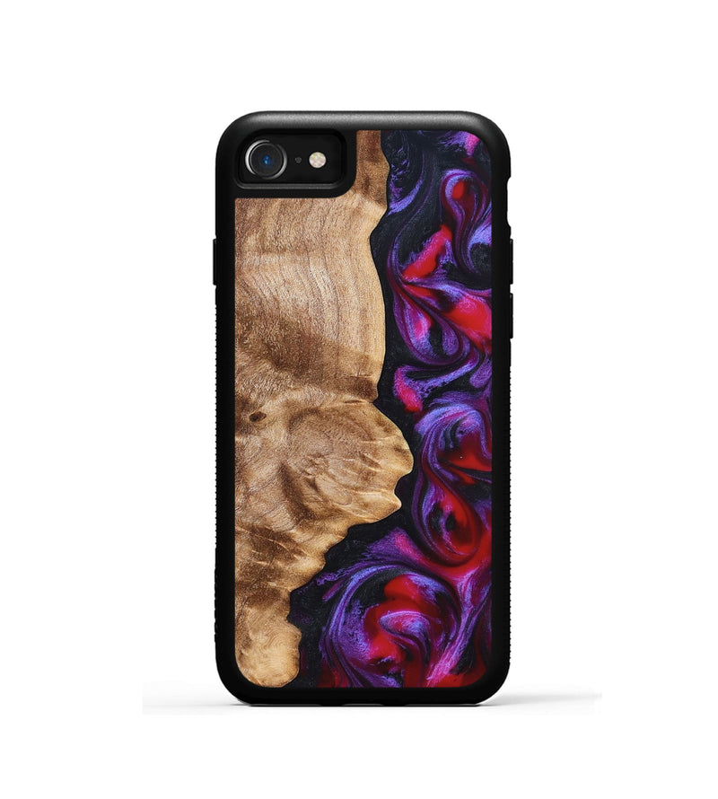 iPhone SE Wood Phone Case - Zyair (Red, 823715)