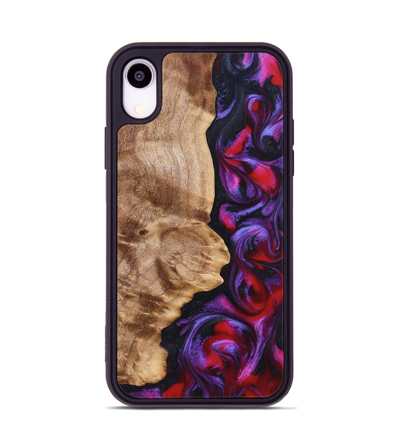 iPhone Xr Wood Phone Case - Zyair (Red, 823715)