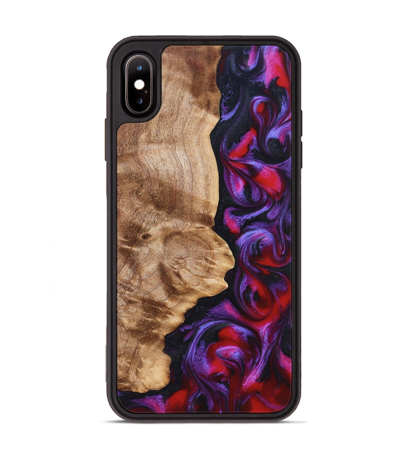 iPhone Xs Max Wood Phone Case - Zyair (Red, 823715)