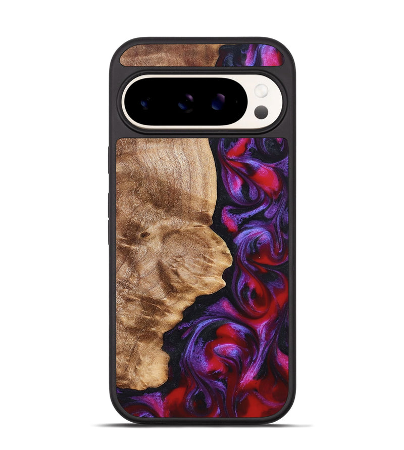 Pixel 9 Wood Phone Case - Zyair (Red, 823715)