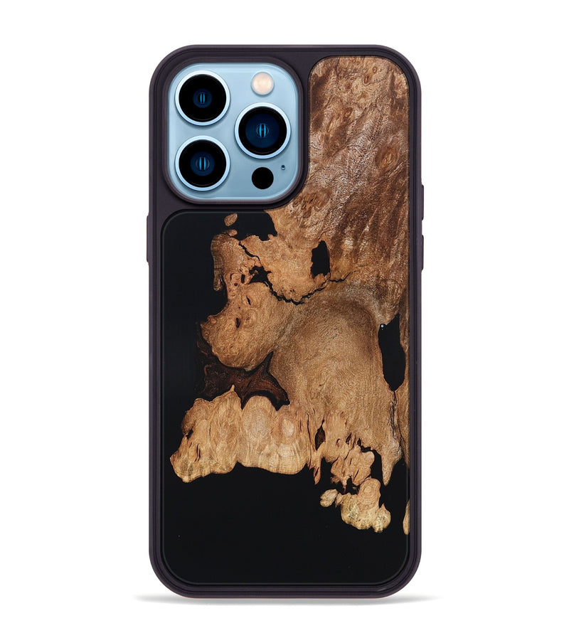 iPhone 14 Pro Max Wood Phone Case - Enoch (Wood Burl, 823716)