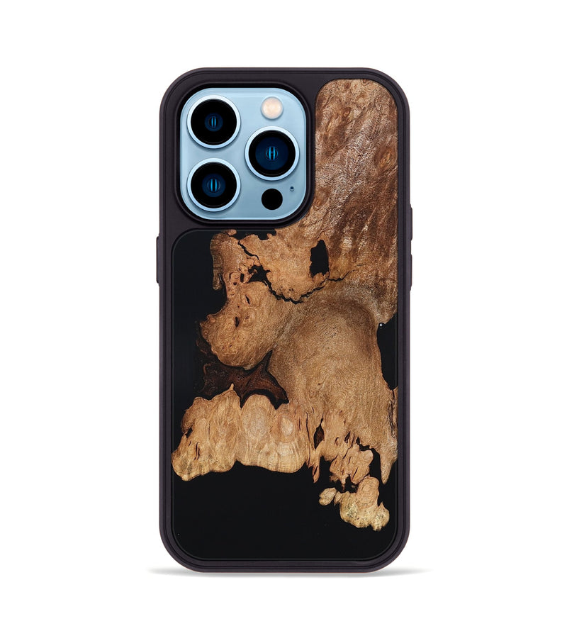 iPhone 14 Pro Wood Phone Case - Enoch (Wood Burl, 823716)