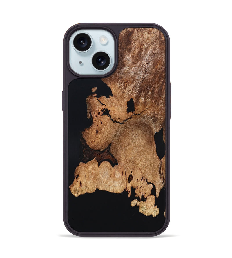 iPhone 15 Wood Phone Case - Enoch (Wood Burl, 823716)
