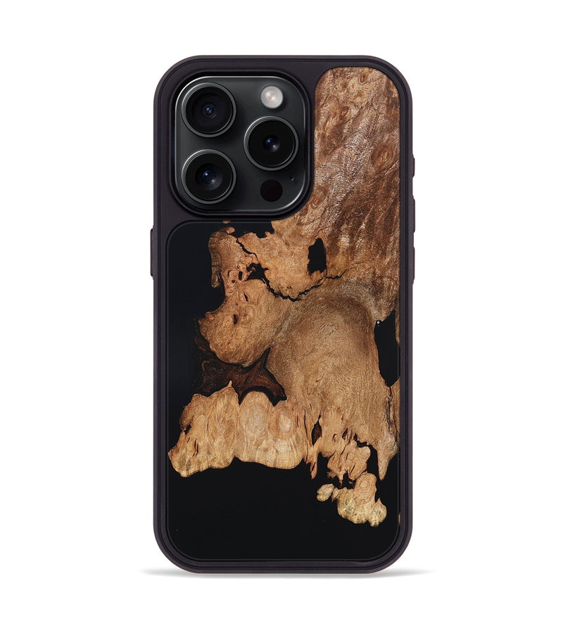 iPhone 15 Pro Wood Phone Case - Enoch (Wood Burl, 823716)