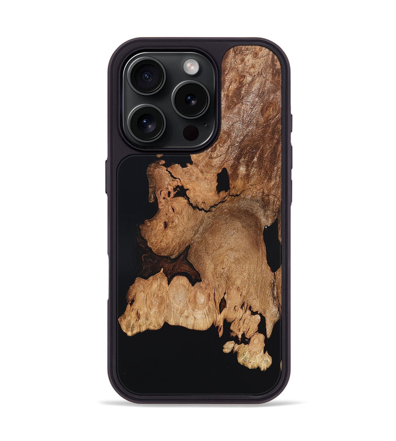 iPhone 16 Pro Wood Phone Case - Enoch (Wood Burl, 823716)