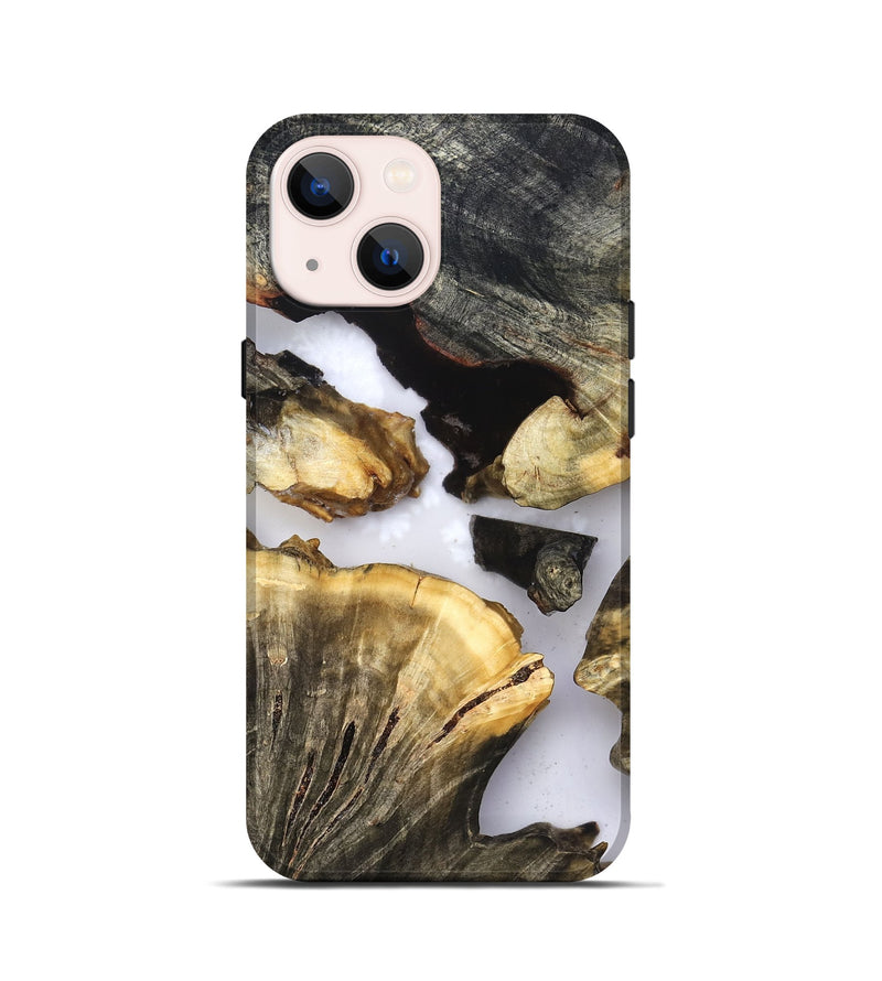 iPhone 13 mini Wood Live Edge Phone Case - Kayden (Clear, 823724)
