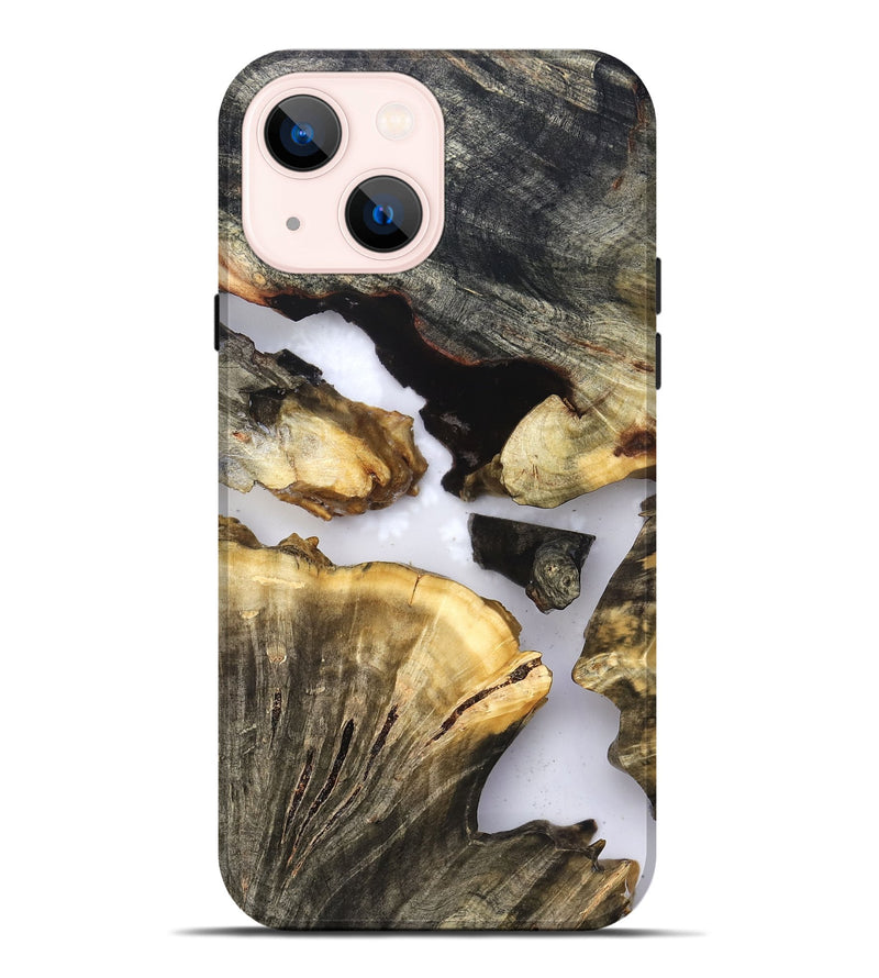 iPhone 14 Plus Wood Live Edge Phone Case - Kayden (Clear, 823724)