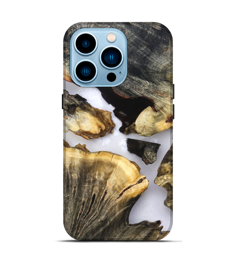 iPhone 14 Pro Wood Live Edge Phone Case - Kayden (Clear, 823724)