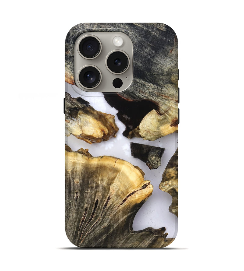 iPhone 16 Pro Wood Live Edge Phone Case - Kayden (Clear, 823724)