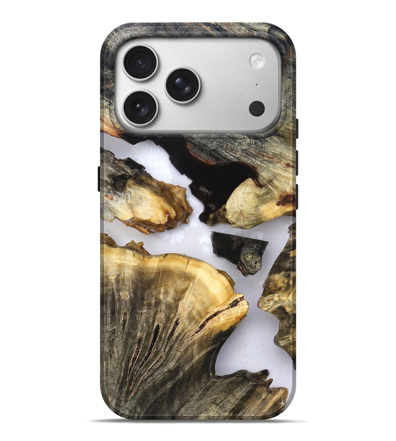 iPhone 17 Pro Max Wood Live Edge Phone Case - Kayden (Clear, 823724)