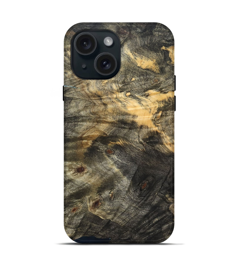 iPhone 15 Wood Live Edge Phone Case - Bradyn (Solid Wood, 823726)
