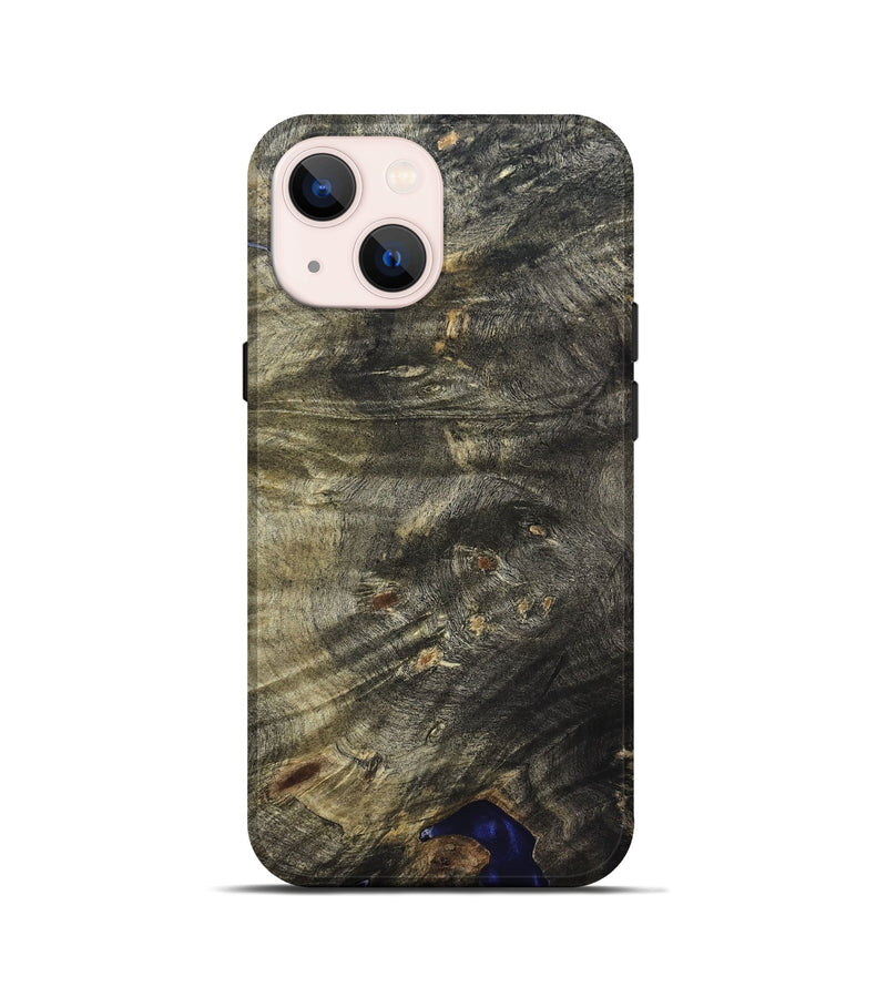 iPhone 13 mini Wood Live Edge Phone Case - Viviana (Solid Wood, 823727)