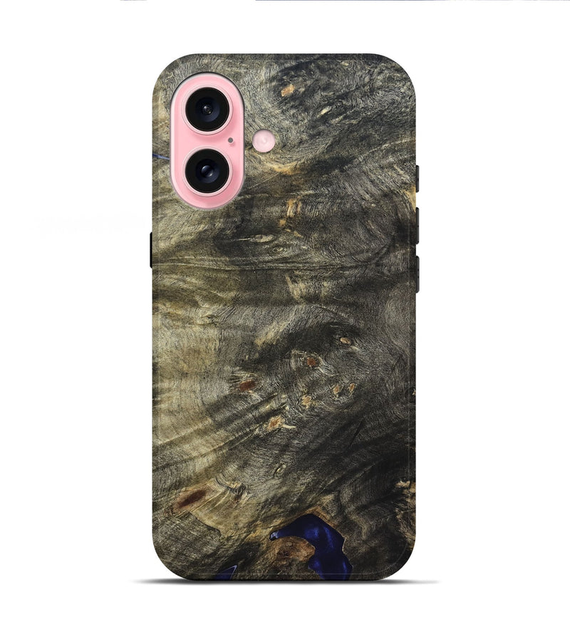 iPhone 16 Wood Live Edge Phone Case - Viviana (Solid Wood, 823727)