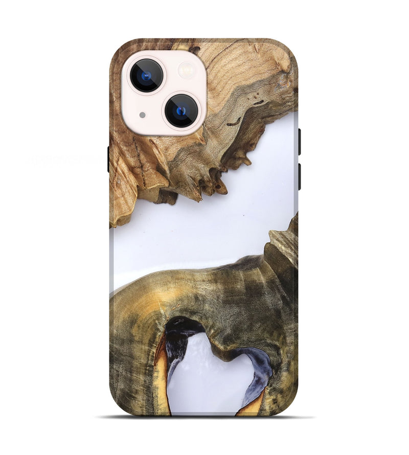 iPhone 13 Wood Live Edge Phone Case - Eldora (Clear, 823728)